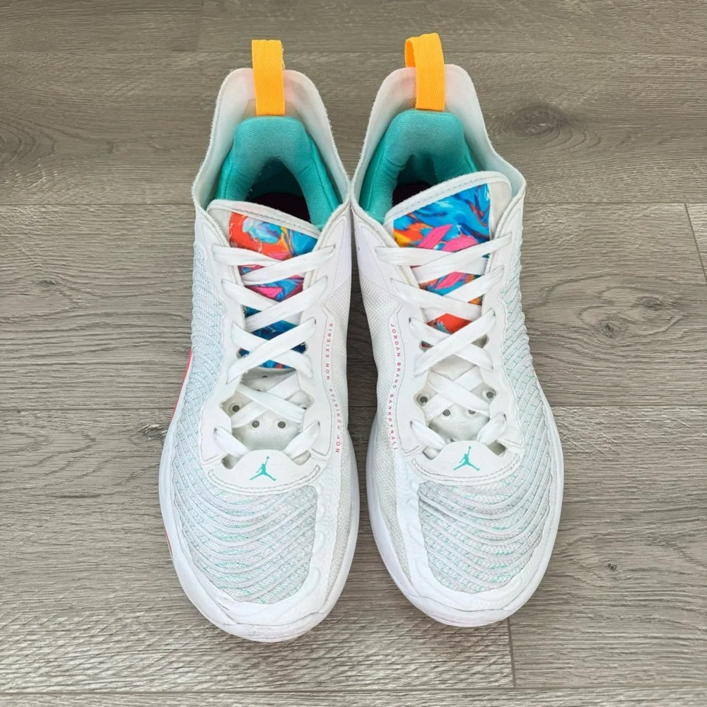 Jordan Luka 1 Imaginarium Basketball Shoes White Fire Pink Size 8.5